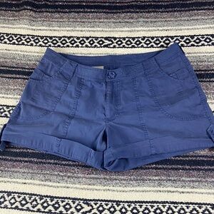 Koppen Women's Deep Blue Cargo Shorts camping hiking 12